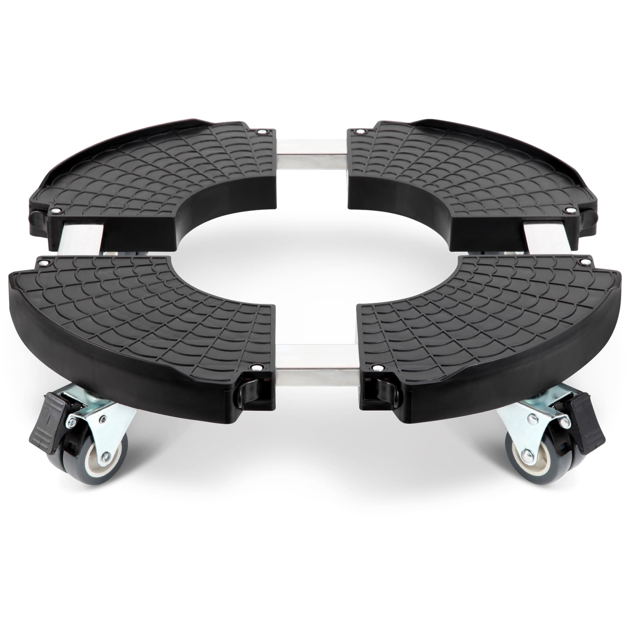 W B D WEIBIDA Plant Caddy with Wheels Heavy Duty 440lbs Capacity, Adjustable 15-21 Inch Rolling Plant Stand Indoor Outdoor, Large Plant Cart Dolly with Casters for Flower Pot Garden Pot Mover Black