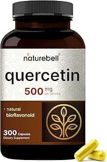 NatureBell Quercetin 500mg - 240 Capsules - Ultra Strength Supplement for Healthy Immune Support* - Quercetin Dihydrate from Sophora Japonica - Bioavailable Form