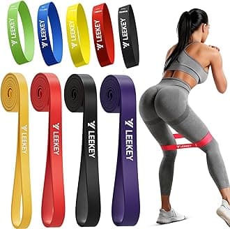 LEEKEY Resistance Bands, Exercise Bands,Pull Up Assist Bands - Bands for Working Out,Band for Men and Women Fitness Training, Physical Therapy,Home Workouts