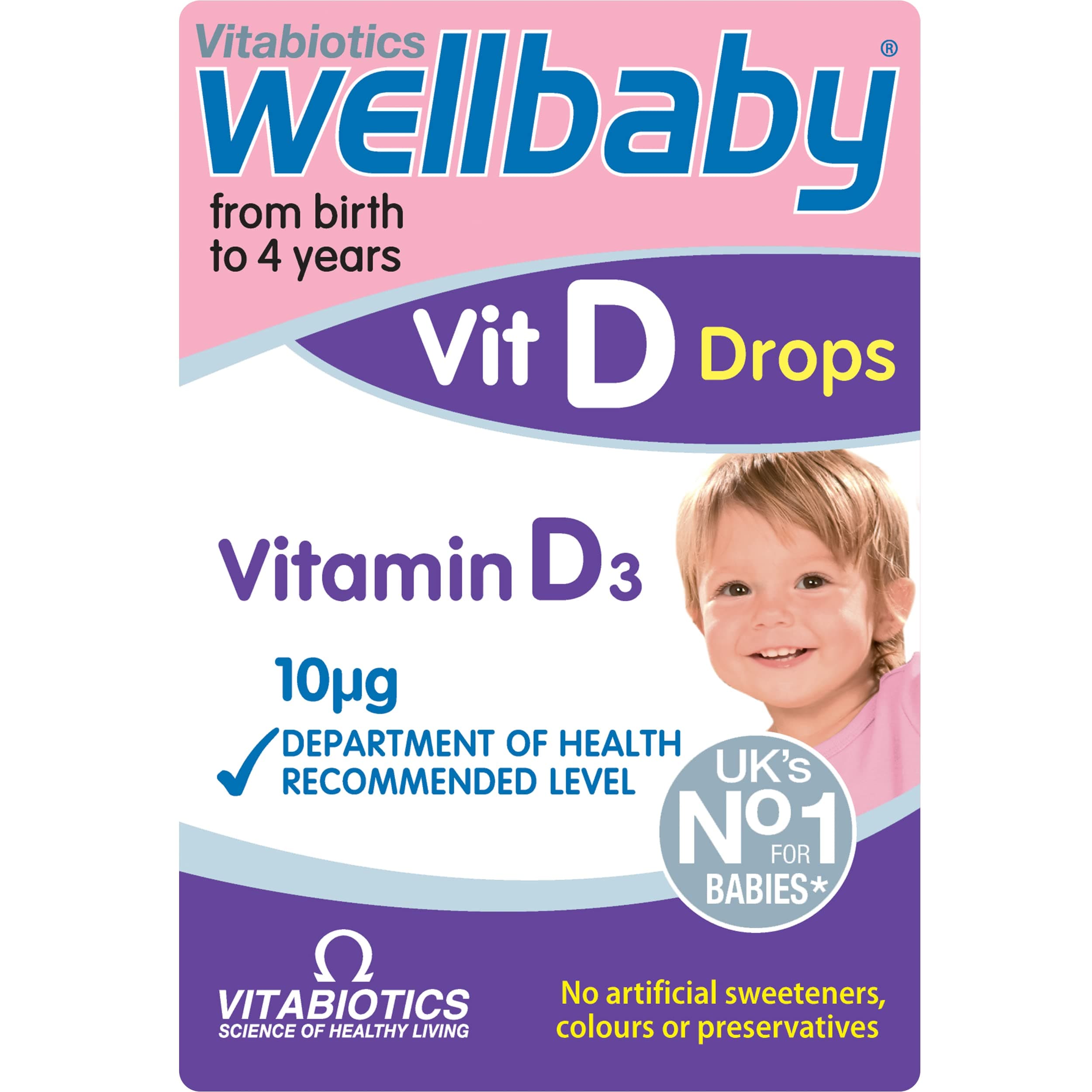 WELLBABY Vitabiotics Vitamin D Drops, 30 Ml