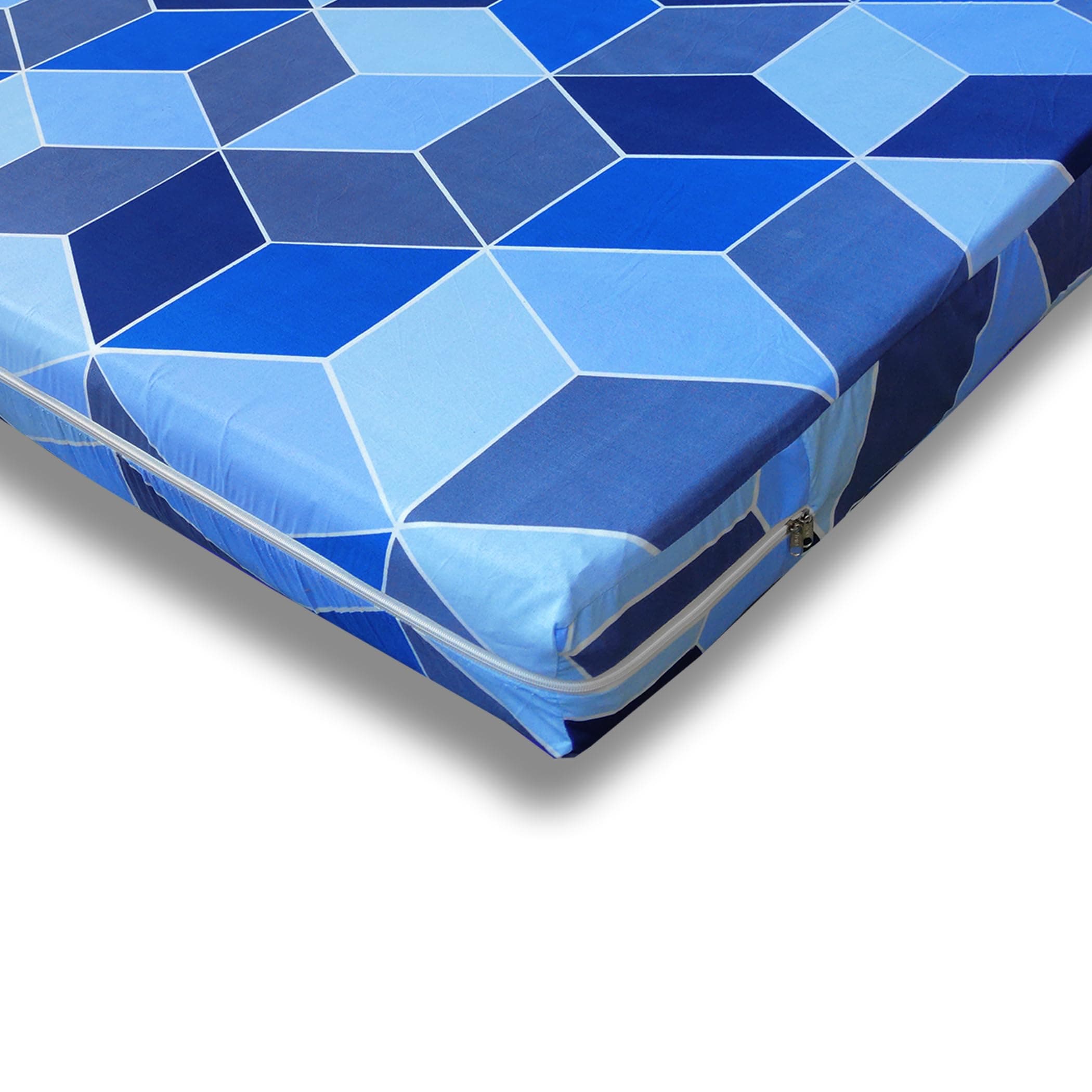 Cotton Mattress Cover/Protector for Single Size Bed with Zip/Chain/3×6 ft / 36×72×6 inch