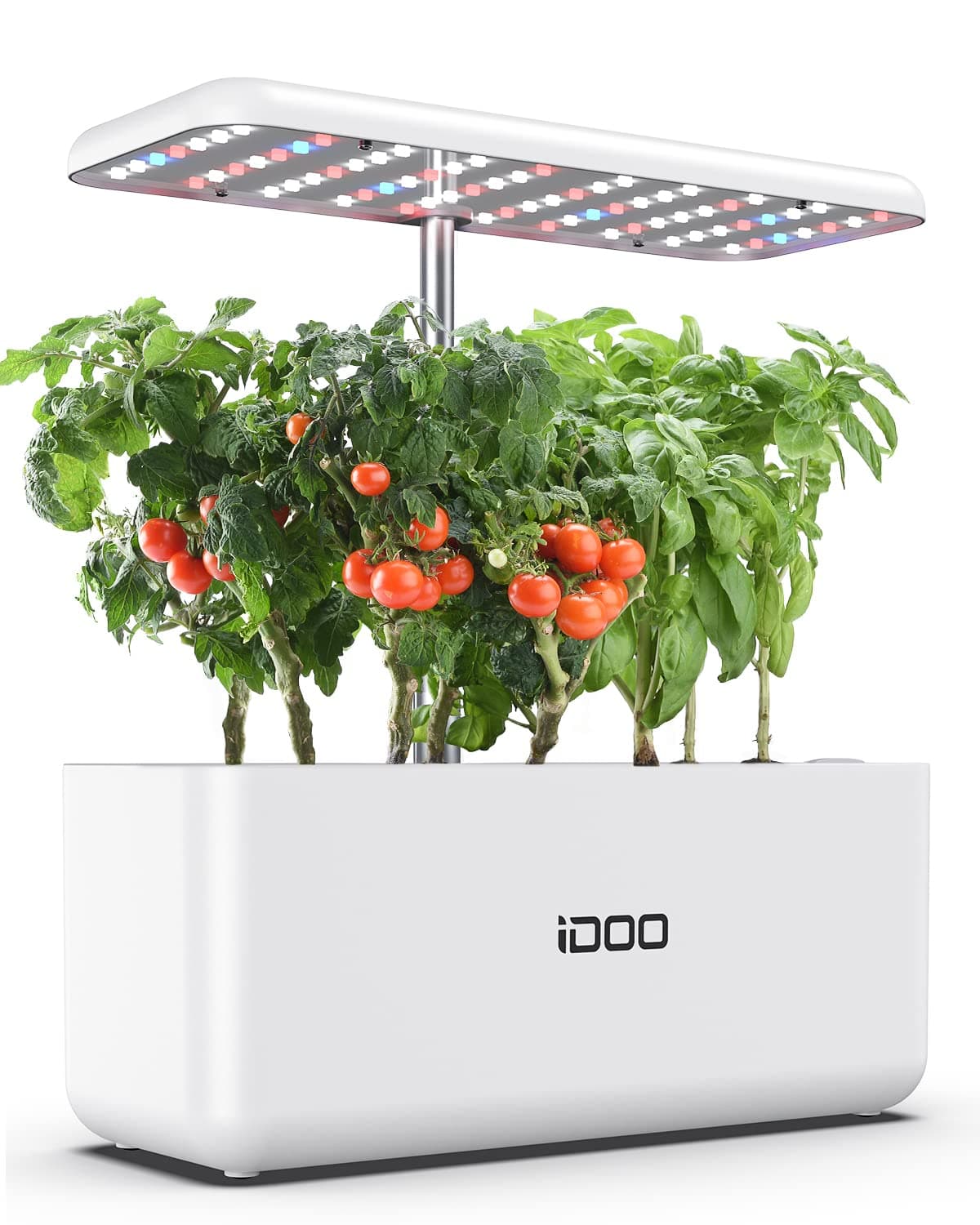 iDOO Hydroponics Growing System, Indoor Garden Starter Kit with LED Grow Light, Automatic Timer Germination Kit, Height Adjustable (7 Pods)