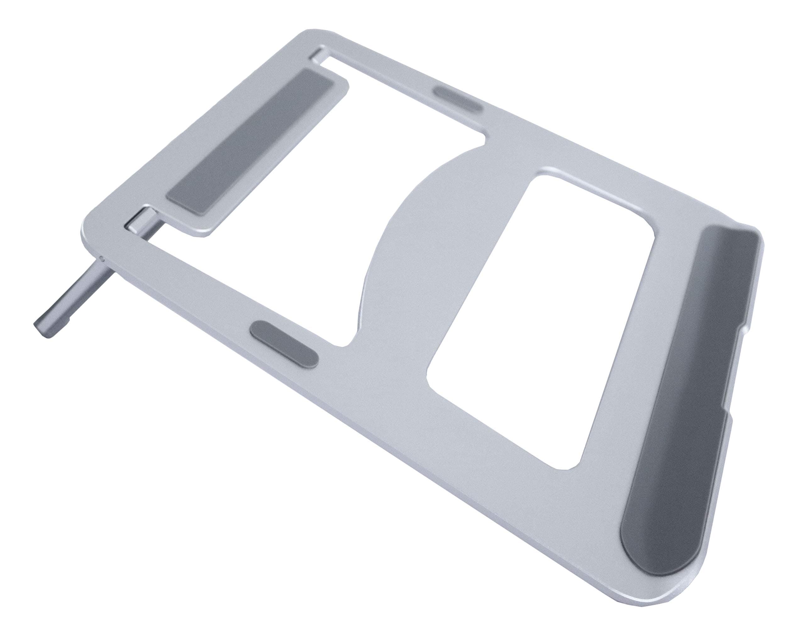 Bramley PowerSolid Aluminium Desktop Laptop Stand for Apple Macbook Pro/Air and All Laptops in choice of Silver, Space Grey and Black (Silver)