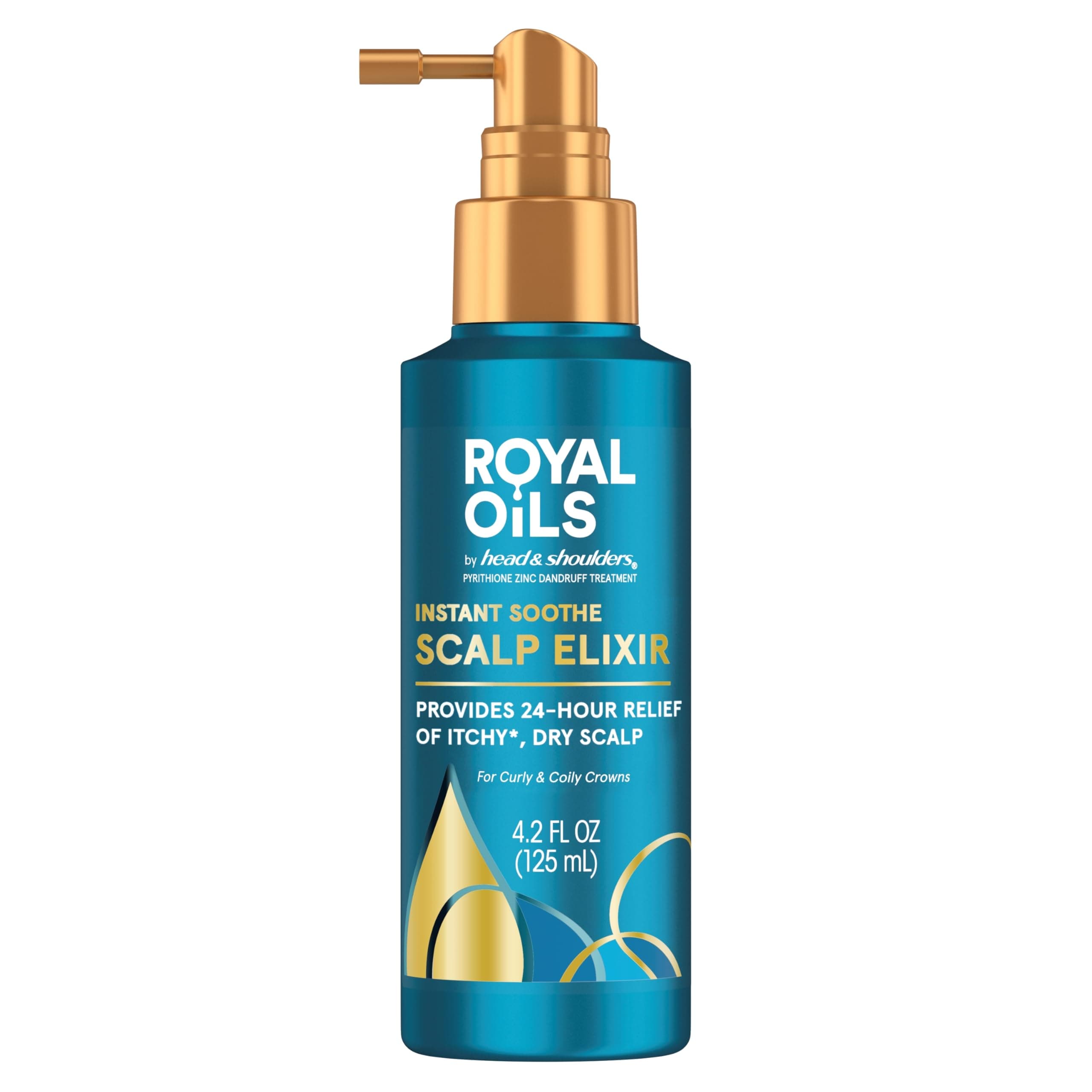Royal Oils Scalp Elixir Treatment, Formulated with Cooling Menthol and Peppermint Oil for Instant Scalp Soothe and Hydration, 4.2 fl oz