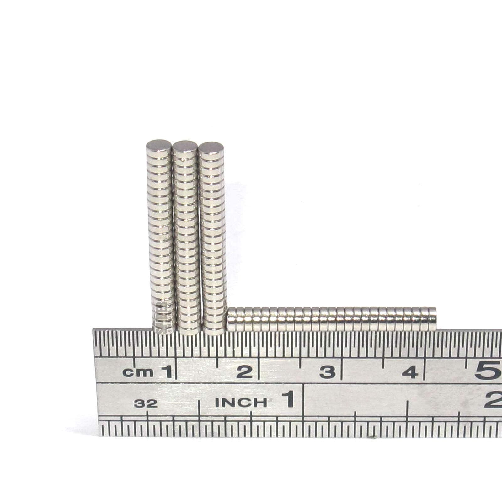 100 Tiny Magnets 3X1 mm N52 Grade Neodymium Disc small round disk 3mm dia X 1mm