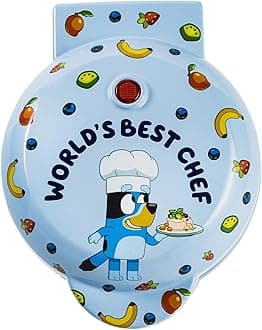 Bluey Mini Waffle Maker – Fun Character Waffles – Easy to Use and Clean