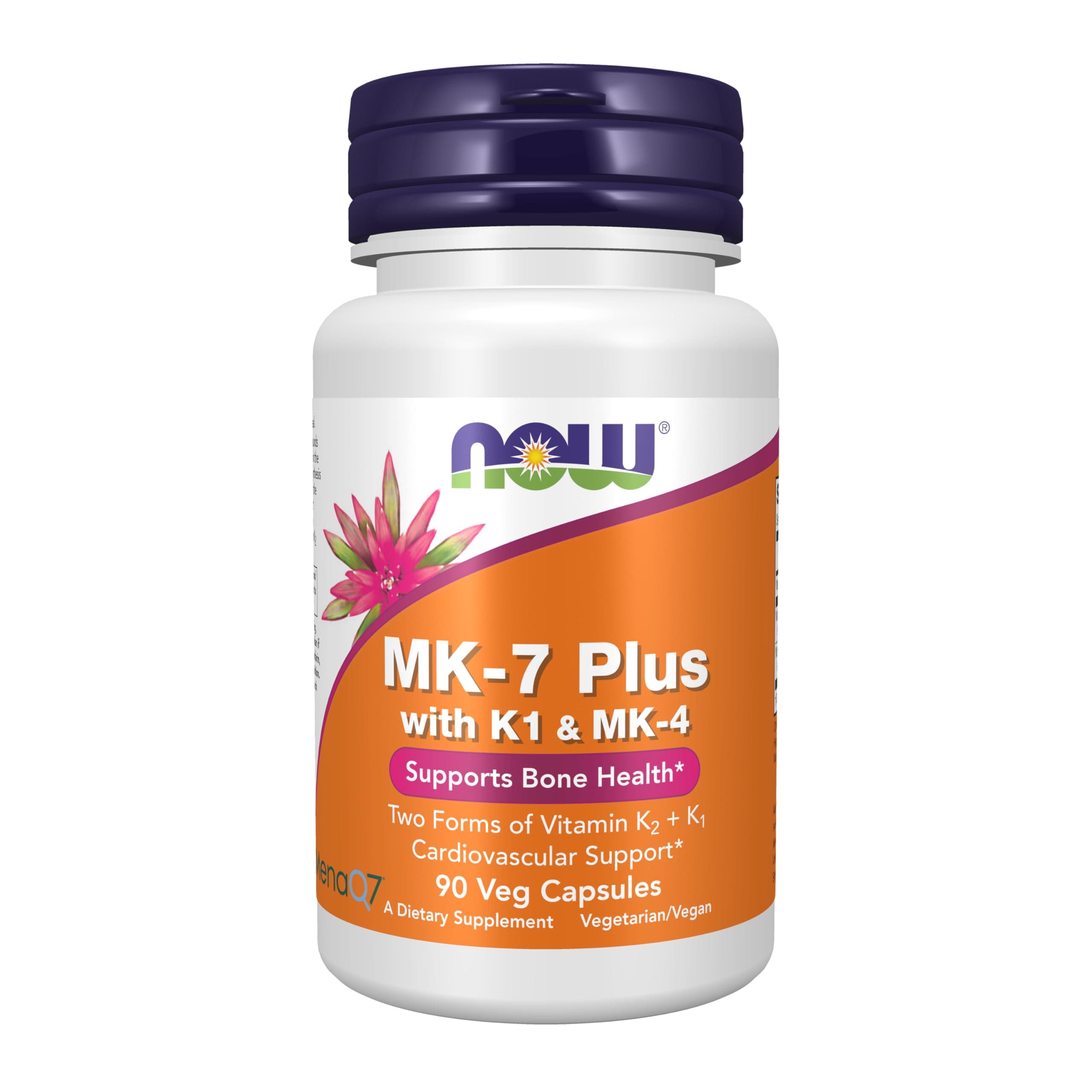 Supplements, MK-7 Plus with K1 & MK-4, Supports Bone Health*, 90 Veg Capsules