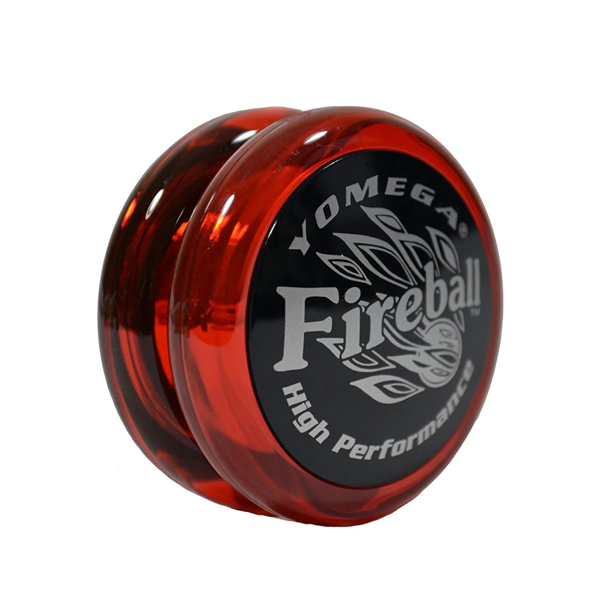 Yomega Fireball - Professional Responsive Transaxle Yoyo, Great For Kids And Beginners To Perform Like Pros + Extra 2 Strings & 3 Month Warranty (Dark Red)