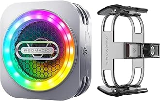 – 6 Pro Magnetic Cell Phone Cooler for Gaming, 30W Game Cooler Radiator Fan with Clip, Graphene Heatsink Cooling Mobile Phone Cooling Fan for Tablet, iPad, Mobile Gaming, Live Streaming