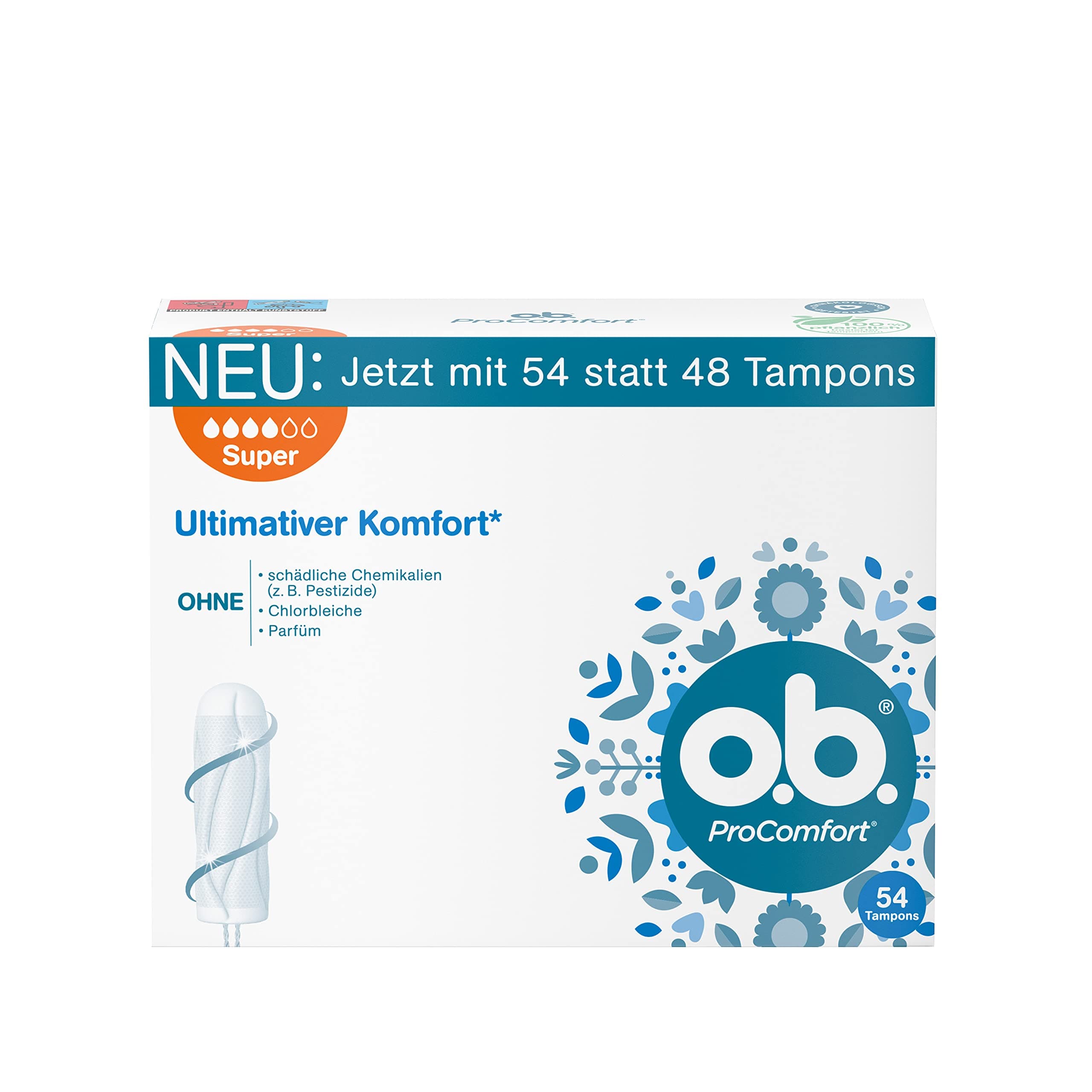o.b. ProComfort Super Tampons (54 Pcs.)