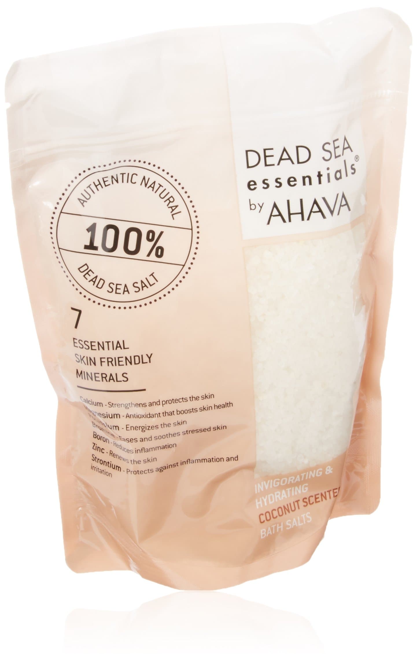 AHAVA Dead Sea Essentials Coconut Scented Bath Salts, 32 oz