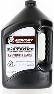 Mercury 2-Stroke Premium Plus Synthetic Blend Marine Engine Oil, 1 Gallon 858027K01