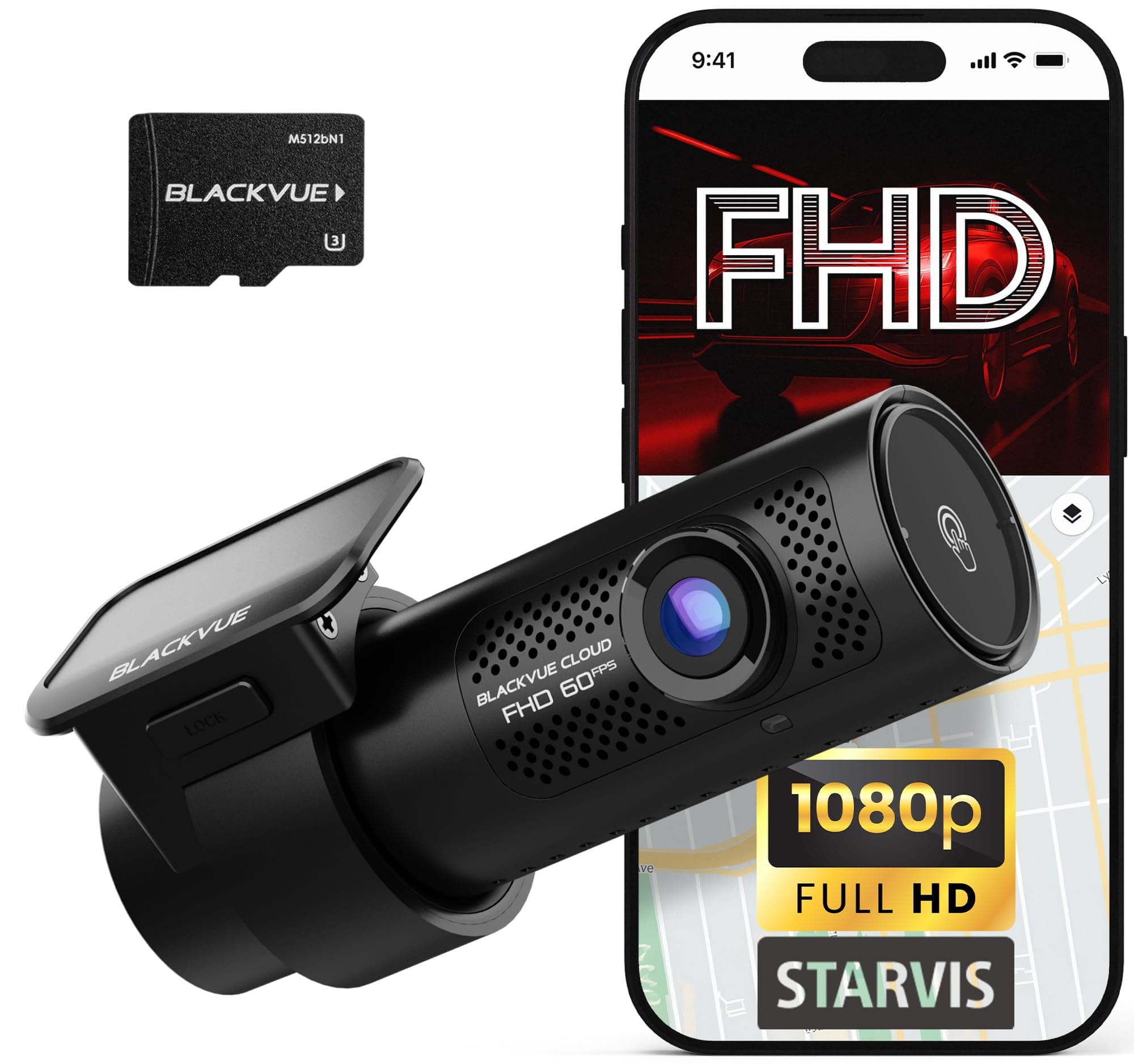 DR770X-1CH II 128GB Dash Cam – Full HD Front Camera, STARVIS Sensor, Enhanced Visual Clarity, USB-C Install, Effortless Video Playback via Wi-Fi, Cloud Remote Access, Smart Parking Mode