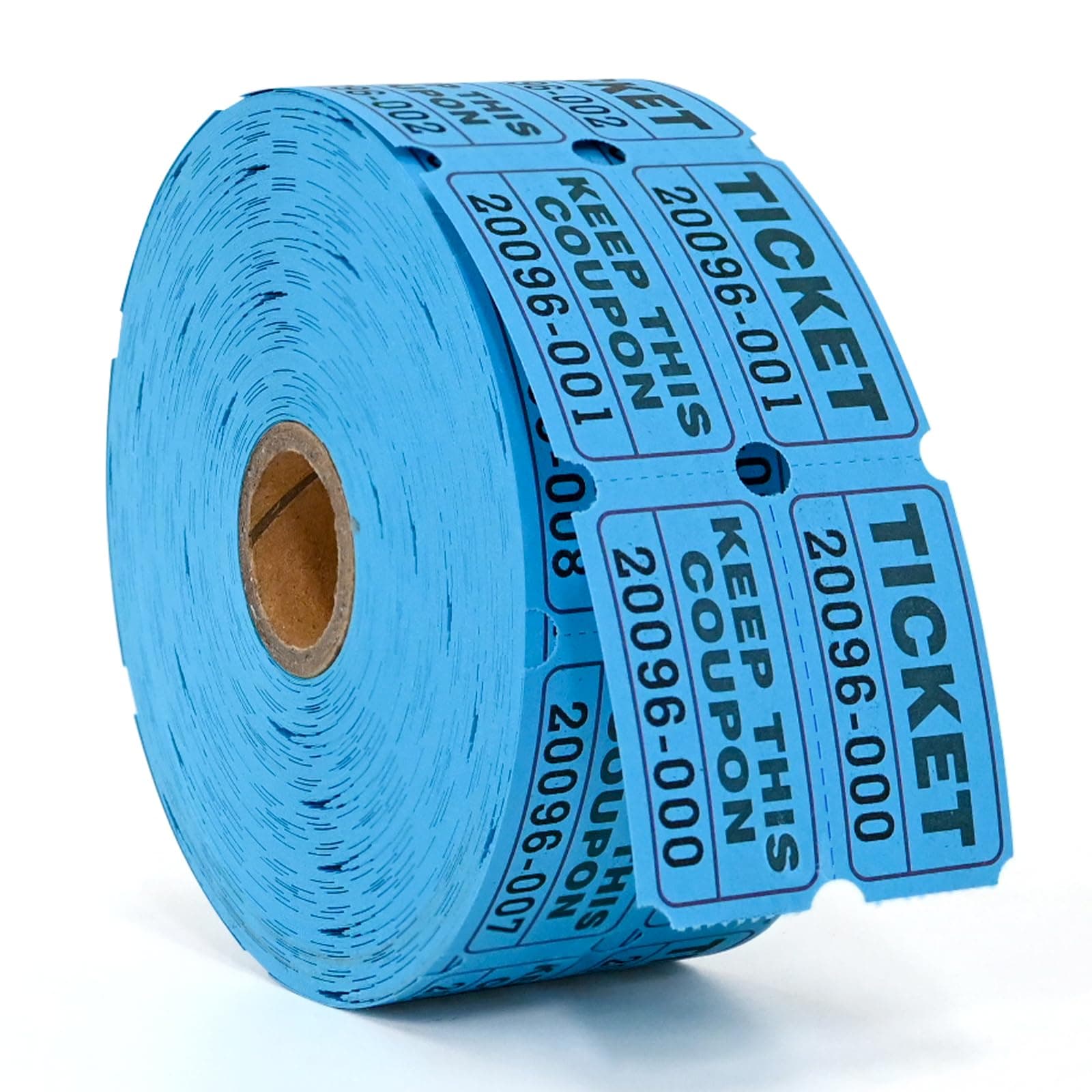 Raffle Tickets Double Rolls 1000 Per Roll 50/55 Raffle Tickets for Events,Carnivals, Entry, Class Reward, Prizes(Blue)