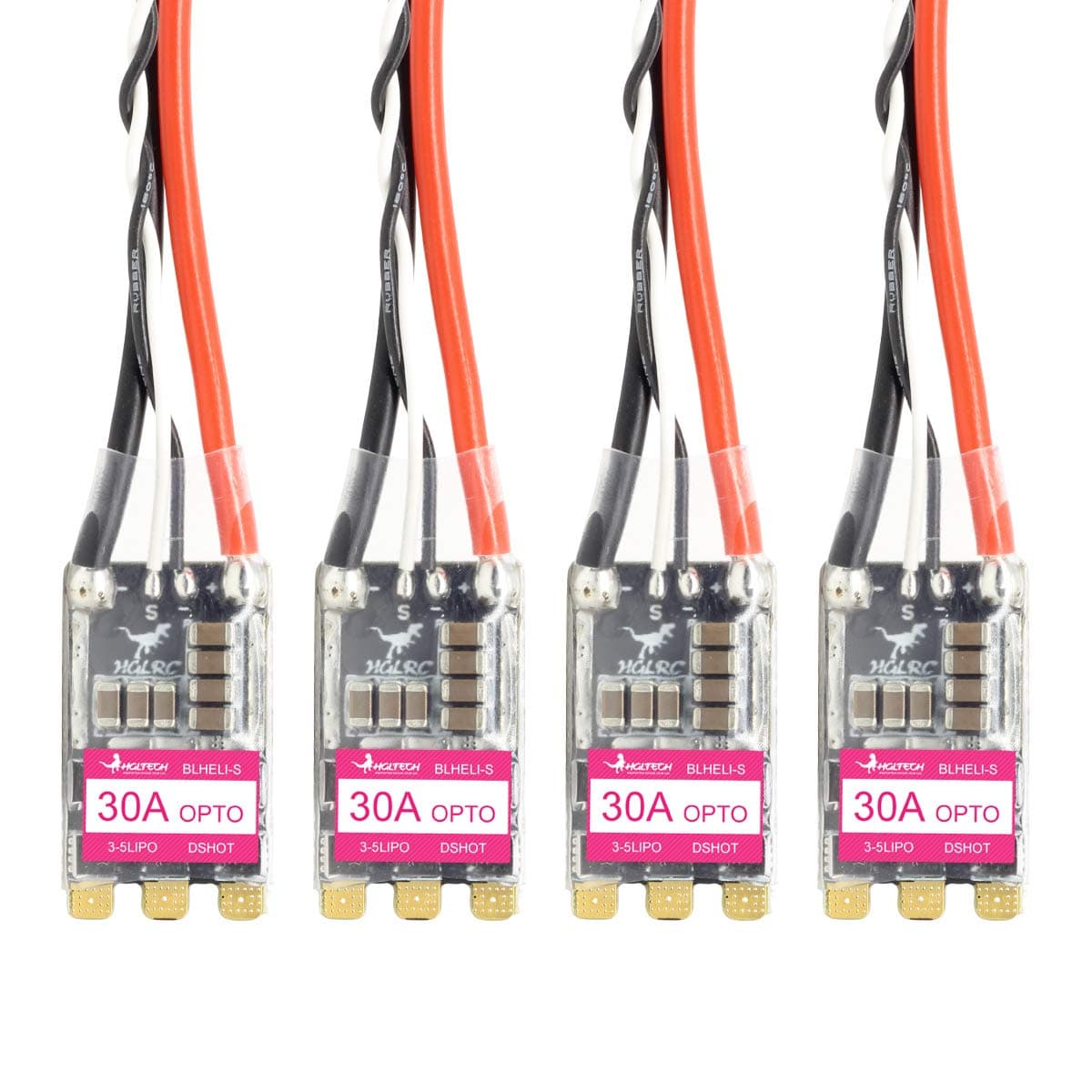HGLRC 4PCS 30A ESC Brushless 3S 4S 5S BLHeli_S Electronic Speed Controller Support DSHOT for FPV Racing Drone Multicopter Quadcopter