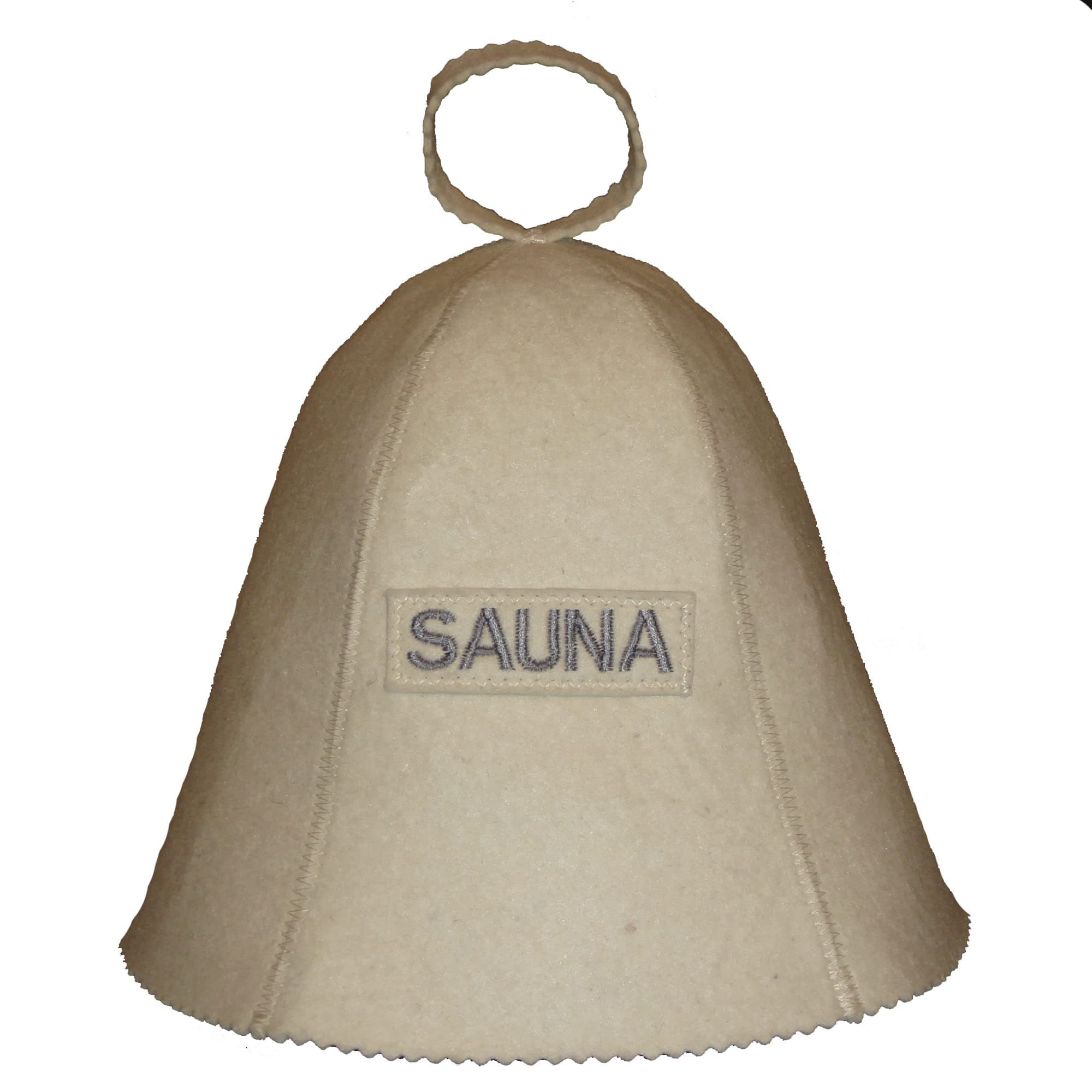 Allforsauna Sauna Hat Russian Banya Cap 100% Wool Felt Modern Lightweight Head Protection for Men and Women | with Logo Sauna