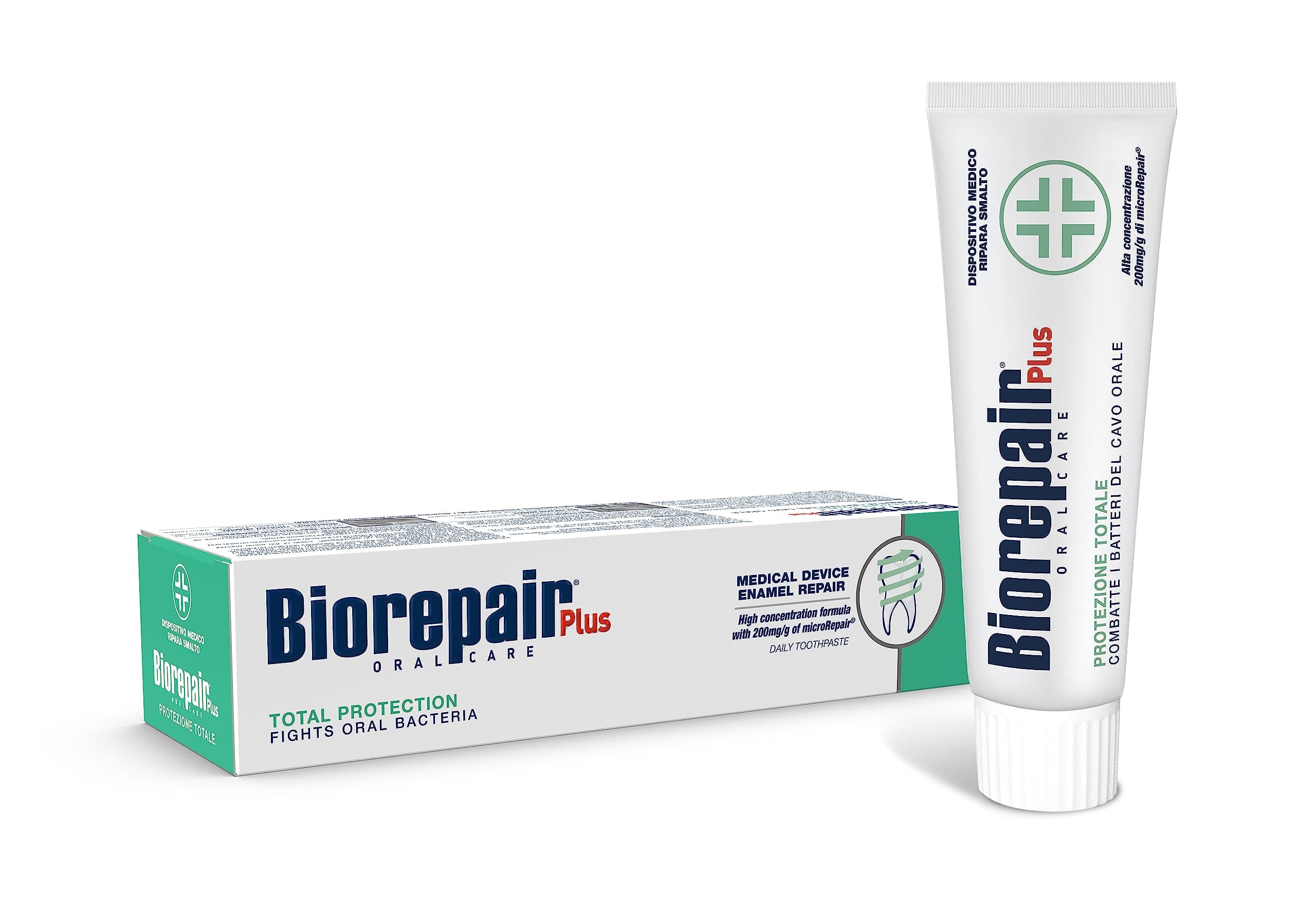 Total Protection Daily Toothpaste - 2.54 Fluid Ounces (75ml) Tubes (Pack of 2) [ Italian Import ]