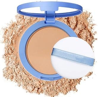 NAISSIYAOil Control Face Pressed Powder,Matte Smooth Flawless Setting Powder Makeup,Waterproof Long Lasting Finishing Powder,Cruelty Free Lightweight Face Cosmetics,0.35Oz(PURE BEIGE)