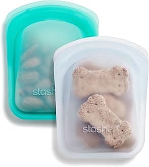 Reusable Silicone Food Bag Pocket