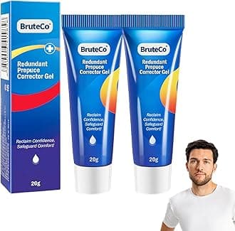 BruteCo Redundant Prepuce Corrector Gel, Prepuce Corrector Gel, BruteCo Correction Gel, for Excessive Foreskin Increased Comfort, Moisturizes and Hydrates the Skin (2 Pack)