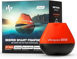 – Deeper Start Fish Finder - Portable and Depth Finder for Recreational Fishing from Dock, Shore, Bank or Kayak | Castable Deeper Smart Sonar with Free User Friendly App