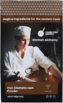 Non-Diastatic Barley Malt Powder ⊘ Non-GMO Vegan OU Kosher Certified - 400g/14oz