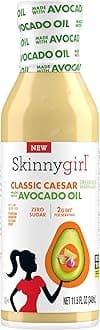 Skinnygirl Sugar Free Gluten Free Avocado Oil Salad Dressing, Creamy Caesar, 11.5 Ounce (Pack of 6)