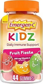 Emergen-C Kidz Daily Immune Support Dietary Supplements, Flavored Gummies with Vitamin C and B Vitamins, Fruit Fiesta Flavored Gummies - 44 Count