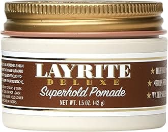 Layrite Superhold Pomade 42g | High Hold | Water Soluble | Medium Shine