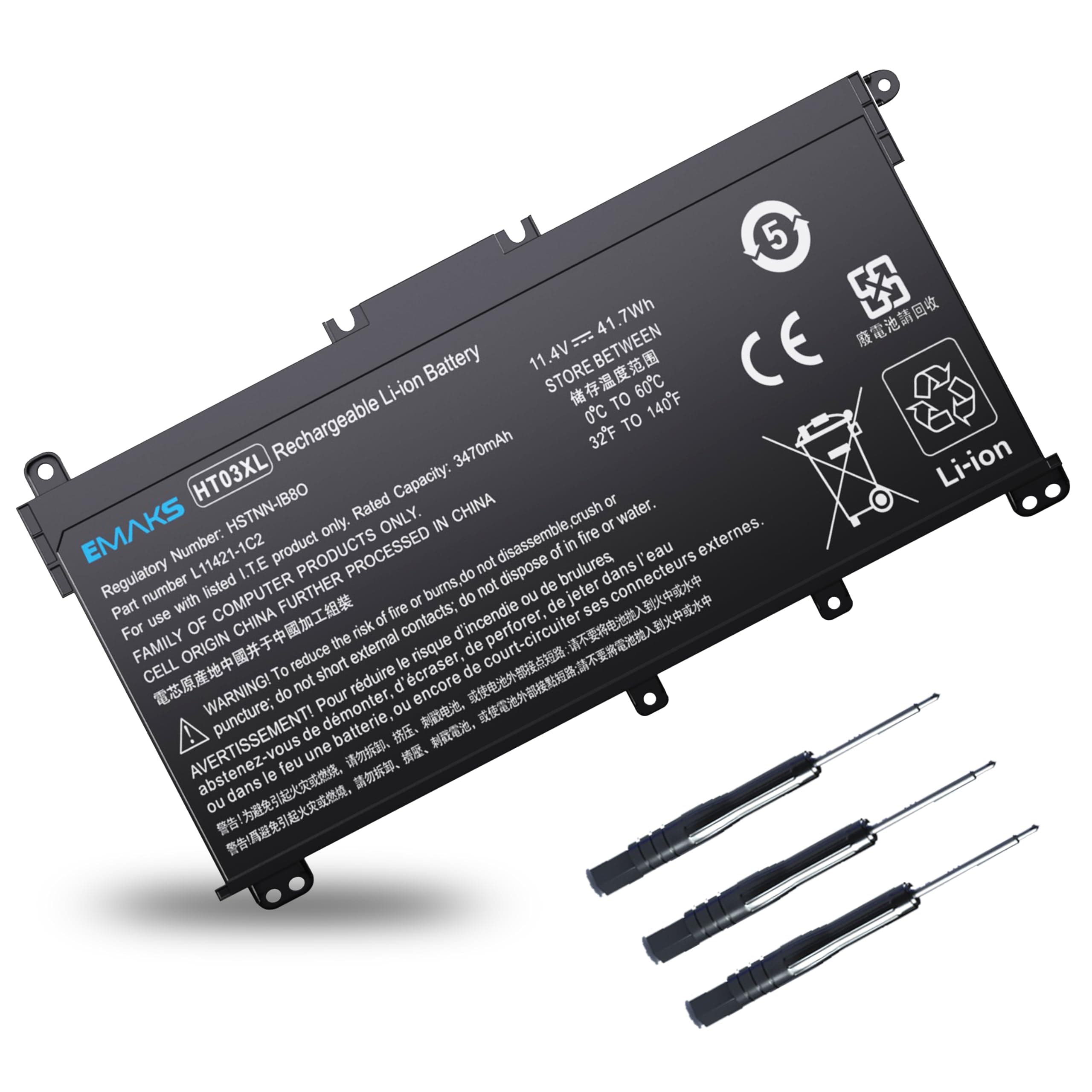 HT03XL Battery for HP Pavilion 14 14-CE 14-CF 14-CM 14M-DH 14-DQ 14-FQ:14m-dh1003dx 14-dq0040nr 14-cf2112wm cf1015cl 15-CW 15-DA 15-DB 15-DW 15-EF 17-BY 17-CA HSTNN-DB8R DB8S IB80 IB8O LB8L LB8M UB7J
