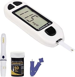 - White 50 Strips & Glucometer