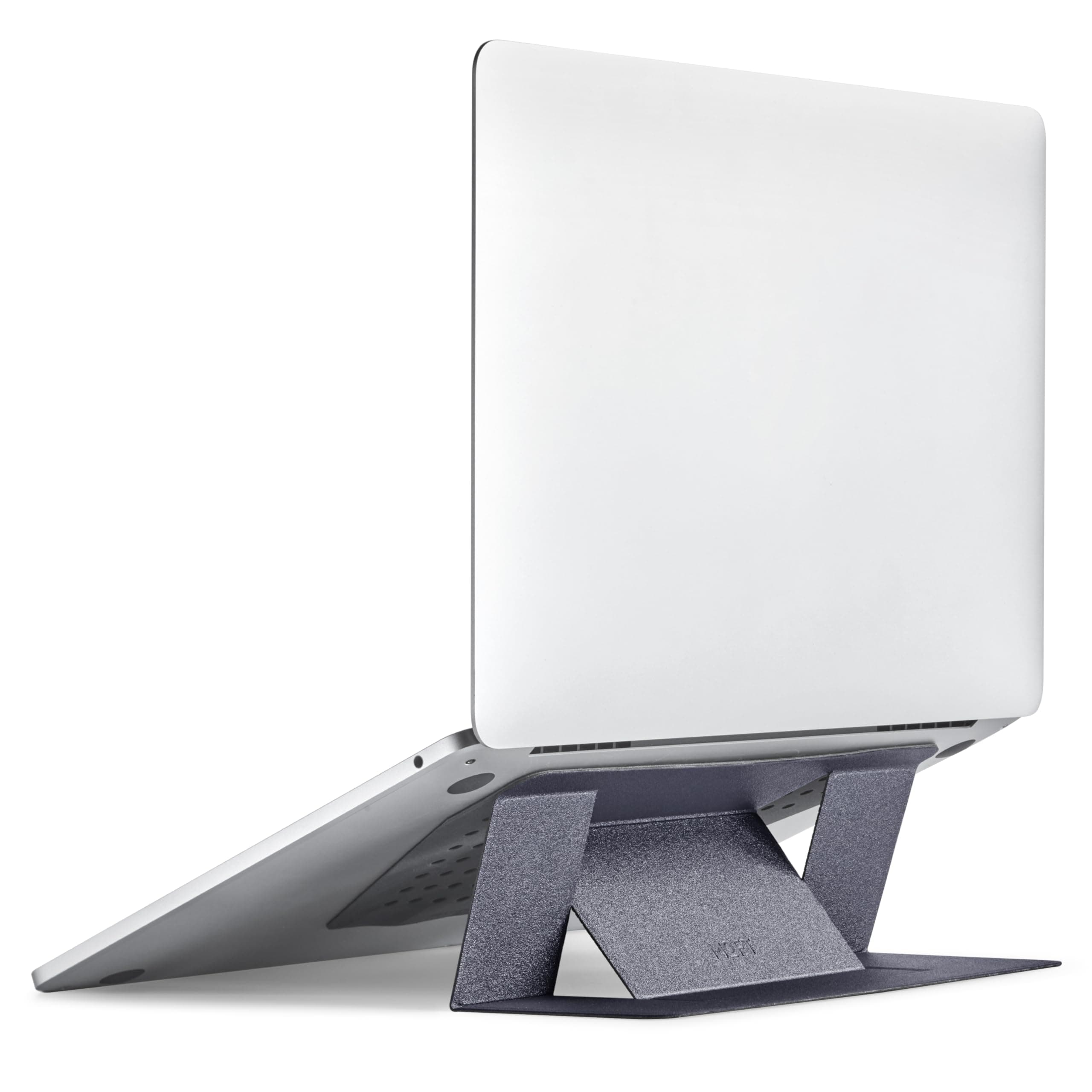 MOFT Laptop Stand for Desk, Adhesive MacBook Computer Stand with 2 Adjustable Viewing Angles, Foldable and Portable Laptop Riser Compatible with 11"-16" Laptops, Starry Grey(Adhesive Version)