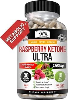Kaya Naturals Keto Diet Raspberry Ketone - Weight Loss Supplement, Appetite Control, Boost Metabolism - 30 Count…