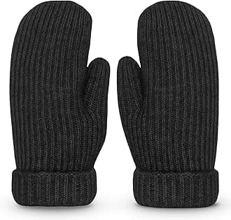 Men's Winter Gloves Warm Lining Elastic Cuff - Knit Stretchy Cold Weather Warm Knit Thick Gloves Mittens