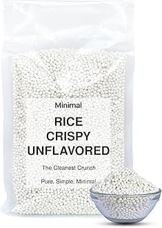 Plain Rice Crispies Ball (Round Shape 2mm-3mm),250g Rice Cereal | Light & Crispy | Ideal for Baking, Chocolate, Snacks & Desserts | 100% Natural | No Added Flavours or Preservatives
