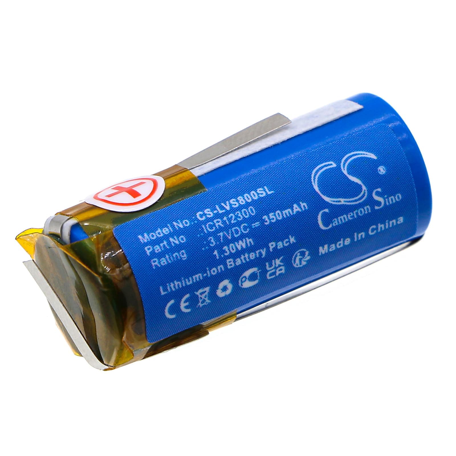 TECHTEK Battery 350mAh compatible with [Livescribe] Echo Smartpen 8GB stylet replaces ICR12300