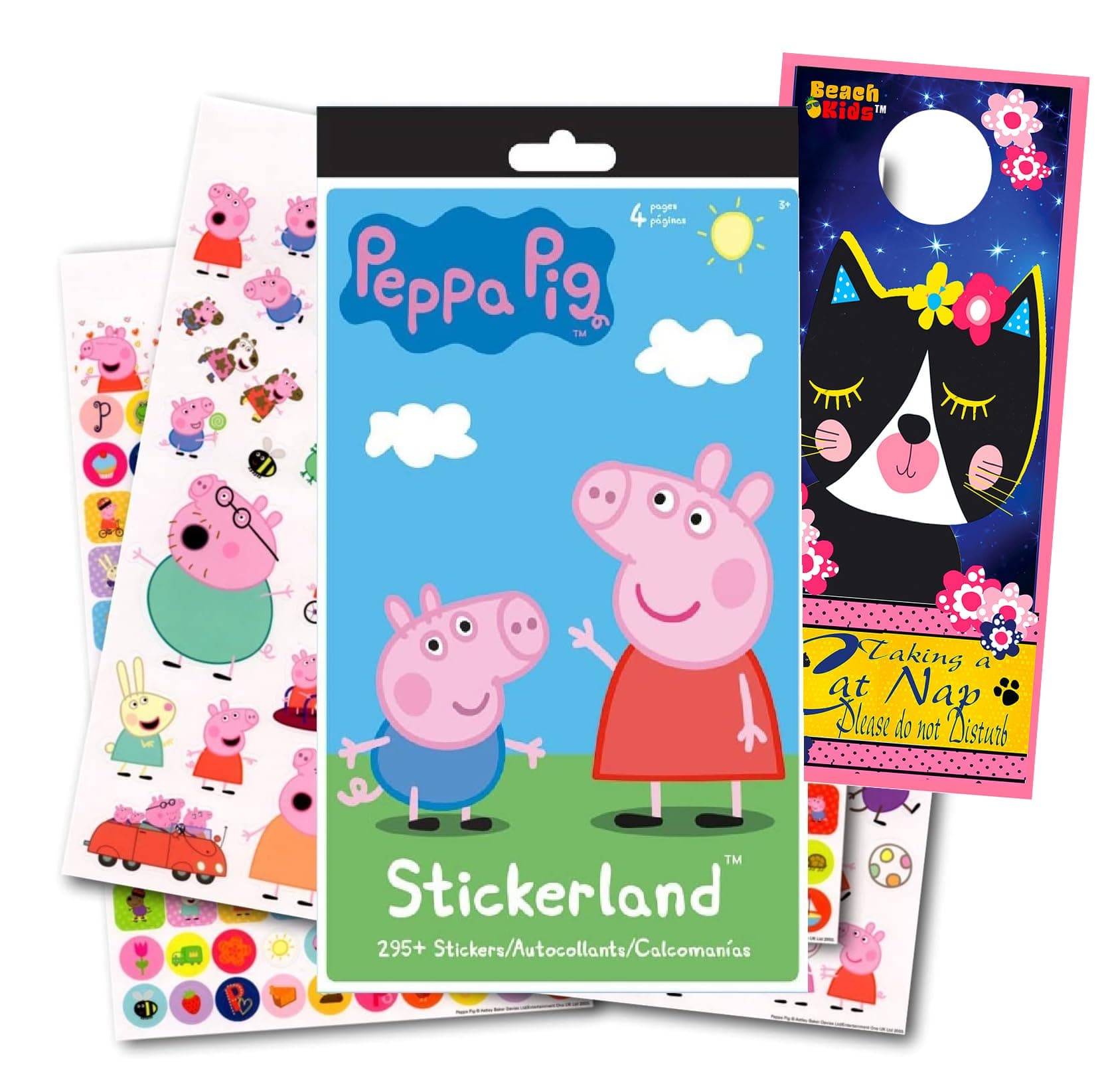 Peppa Pig Stickers - 295 Stickers Bundle Door Hanger