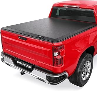 MOSTPLUS 6.5FT Roll-Up Soft Vinyl Truck Bed Tonneau Cover Compatible for Ford F150 2009-2025 2026 Ford F-150 Bed On Top (78Inch)