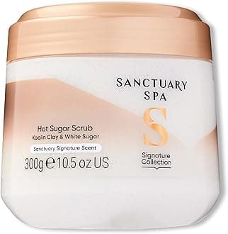 Sanctuary Spa Hot Sugar Scrub, No Mineral Oil, Cruelty Free and Vegan Sugar Body Exfoliator, 300 ml