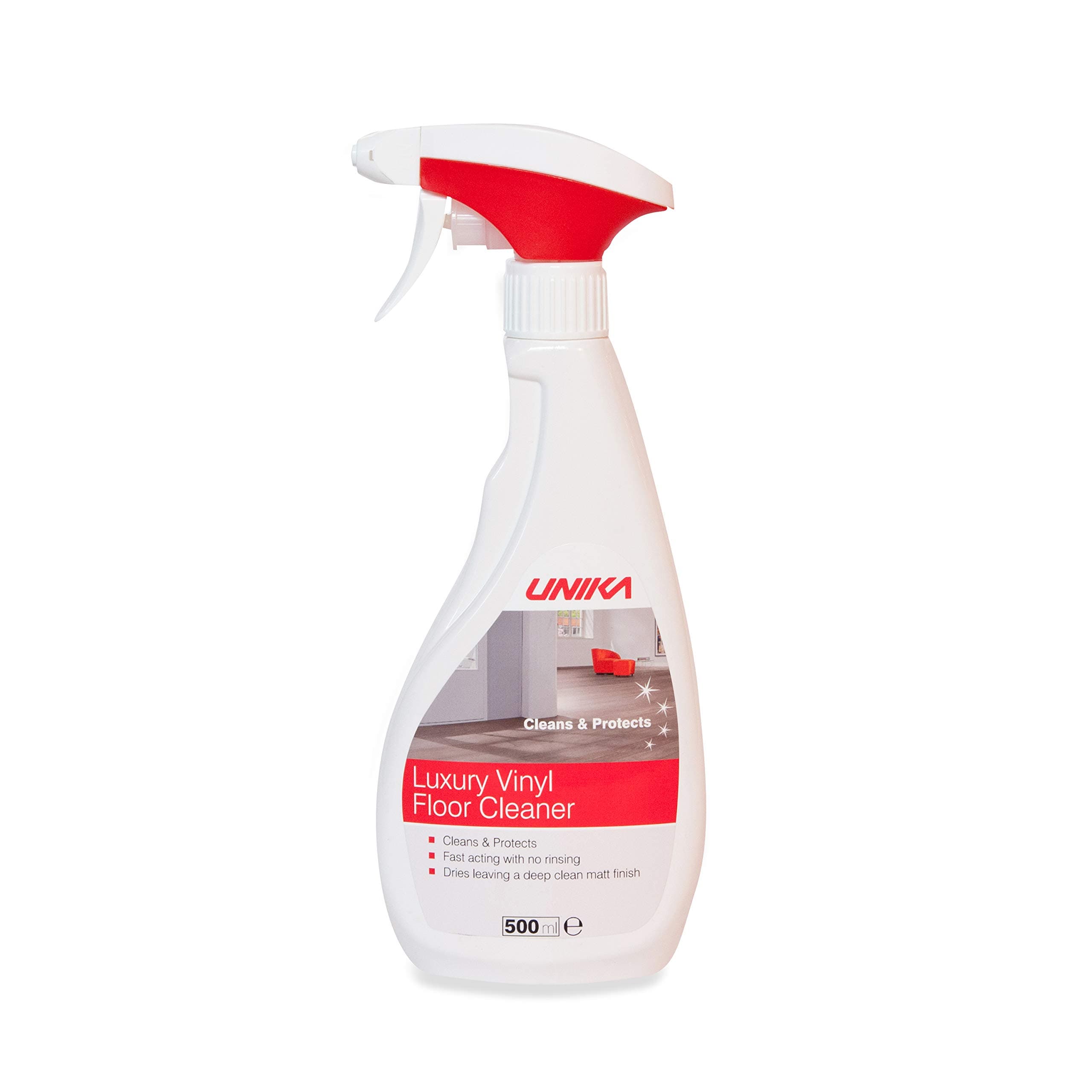 Luxury Vinyl Floor Cleaner Spray 500ml – For Wood, Laminate & LVT Flooring, No Polish Build-Up, Dries to a Sparkling Shine, Ready to Use Daily Cleaner