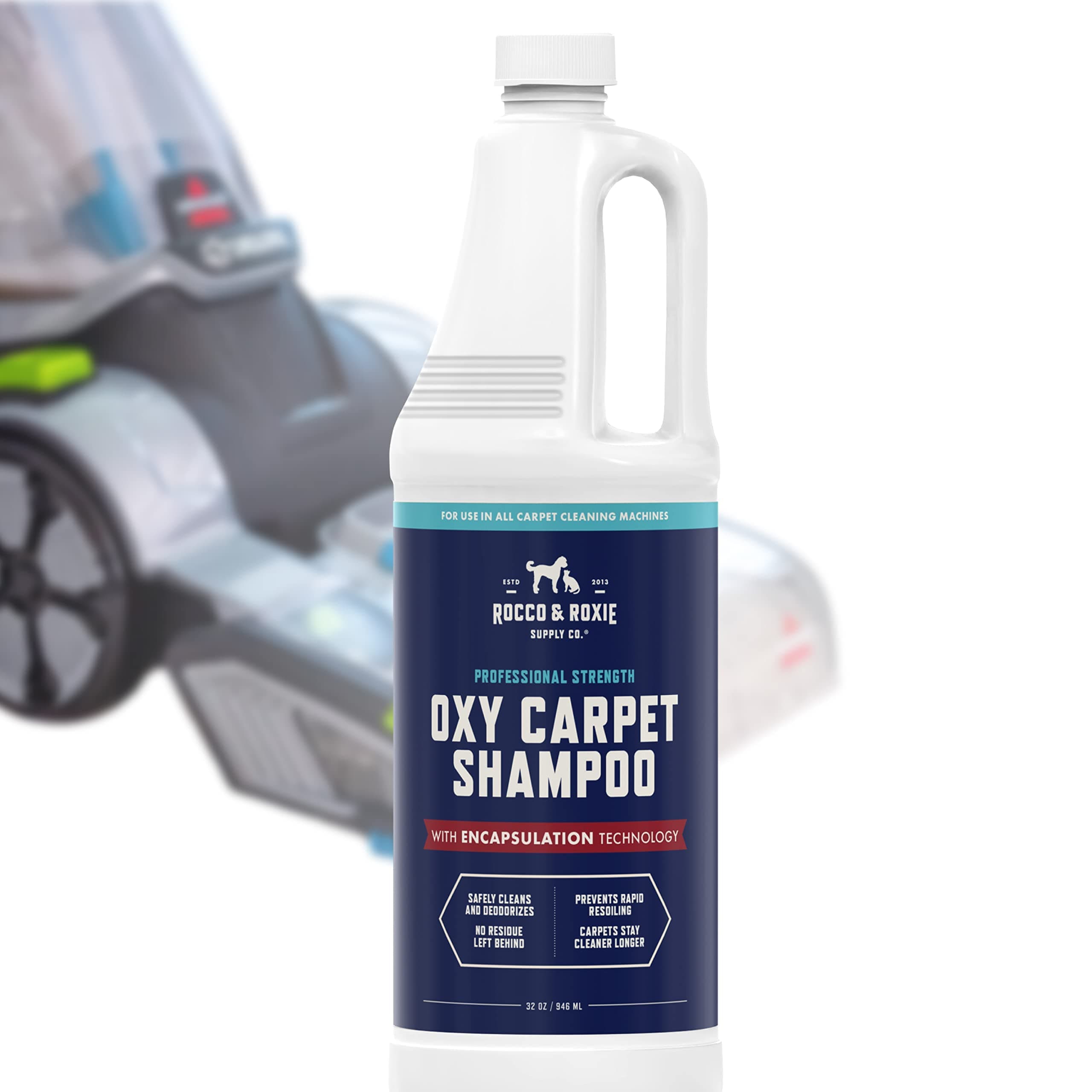 Carpet Cleaner Solution for Pets - Use In Any Carpet Shampooer Machine - Deep Cleaning For Everyday Dog Odor On Carpets, Couch, Upholstery, and Rugs