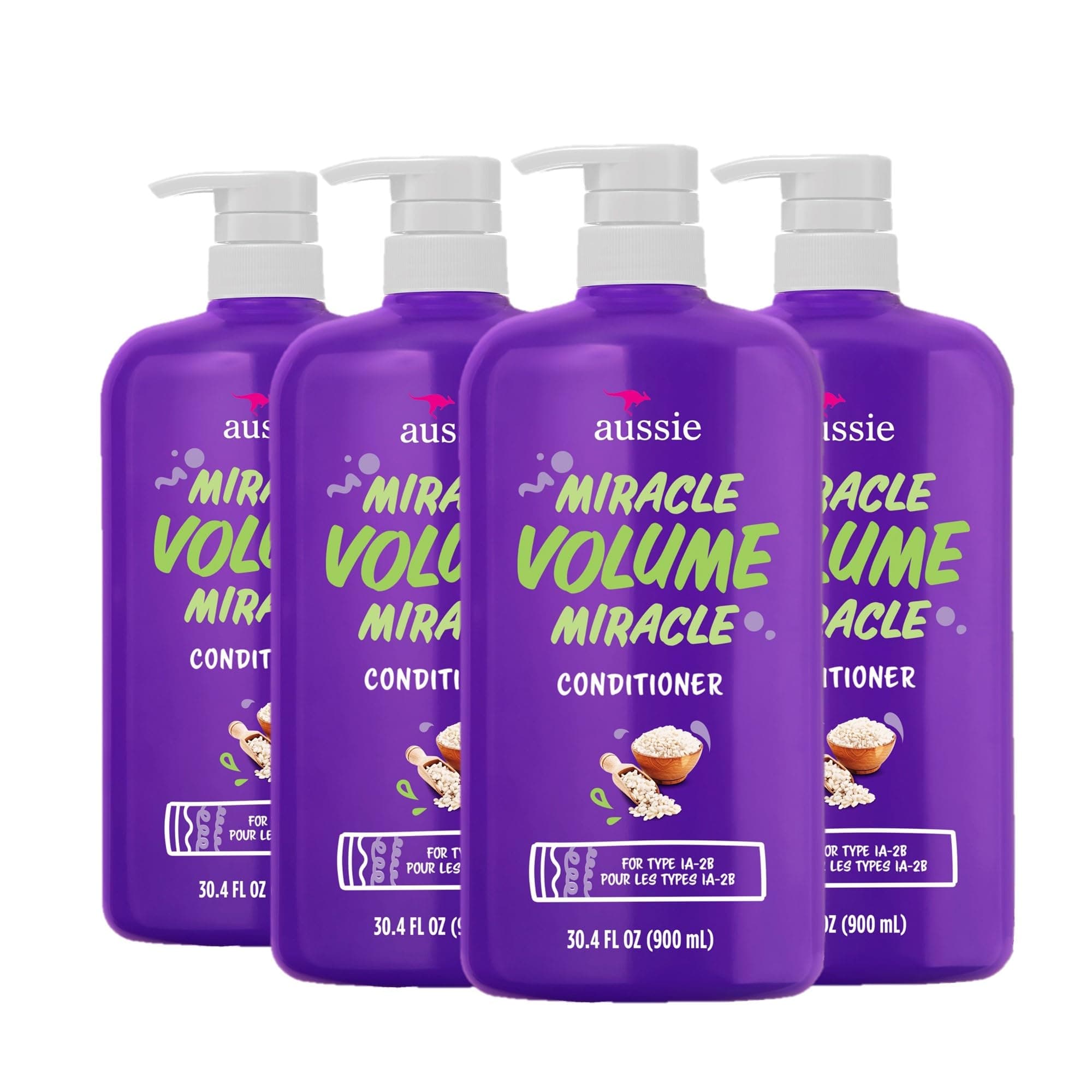 Miracle Volume Conditioner, Paraben-Free, Volumizing, 30.4 oz, 4-pack