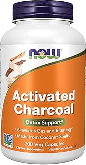Supplements, Activated Charcoal Made from Coconut Shells, Non-GMO Project Verified, Detox Support*, 200 Veg Capsules