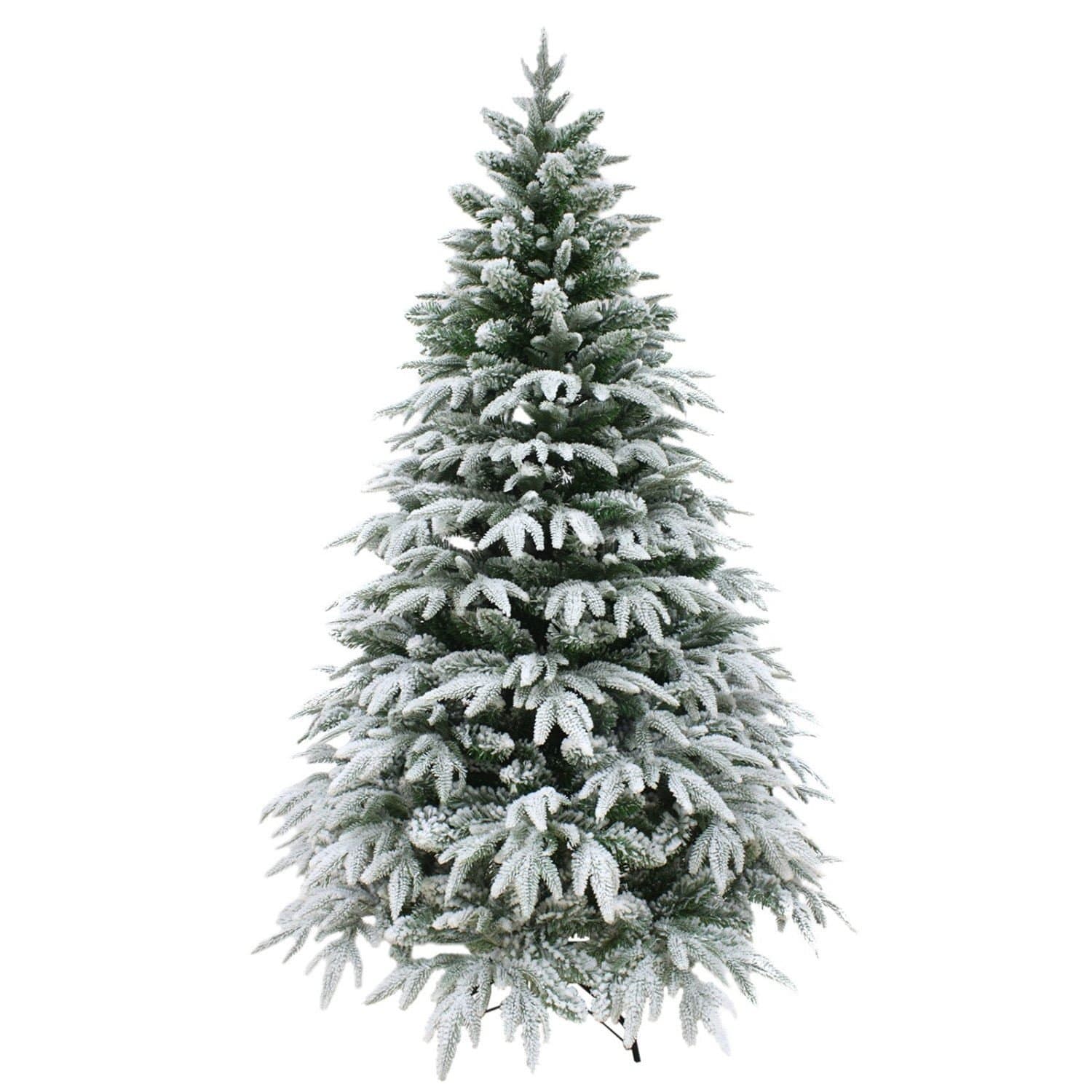 8ft 240cm Artificial Christmas Tree Snow Covered Elegant Xmas Home Decorations