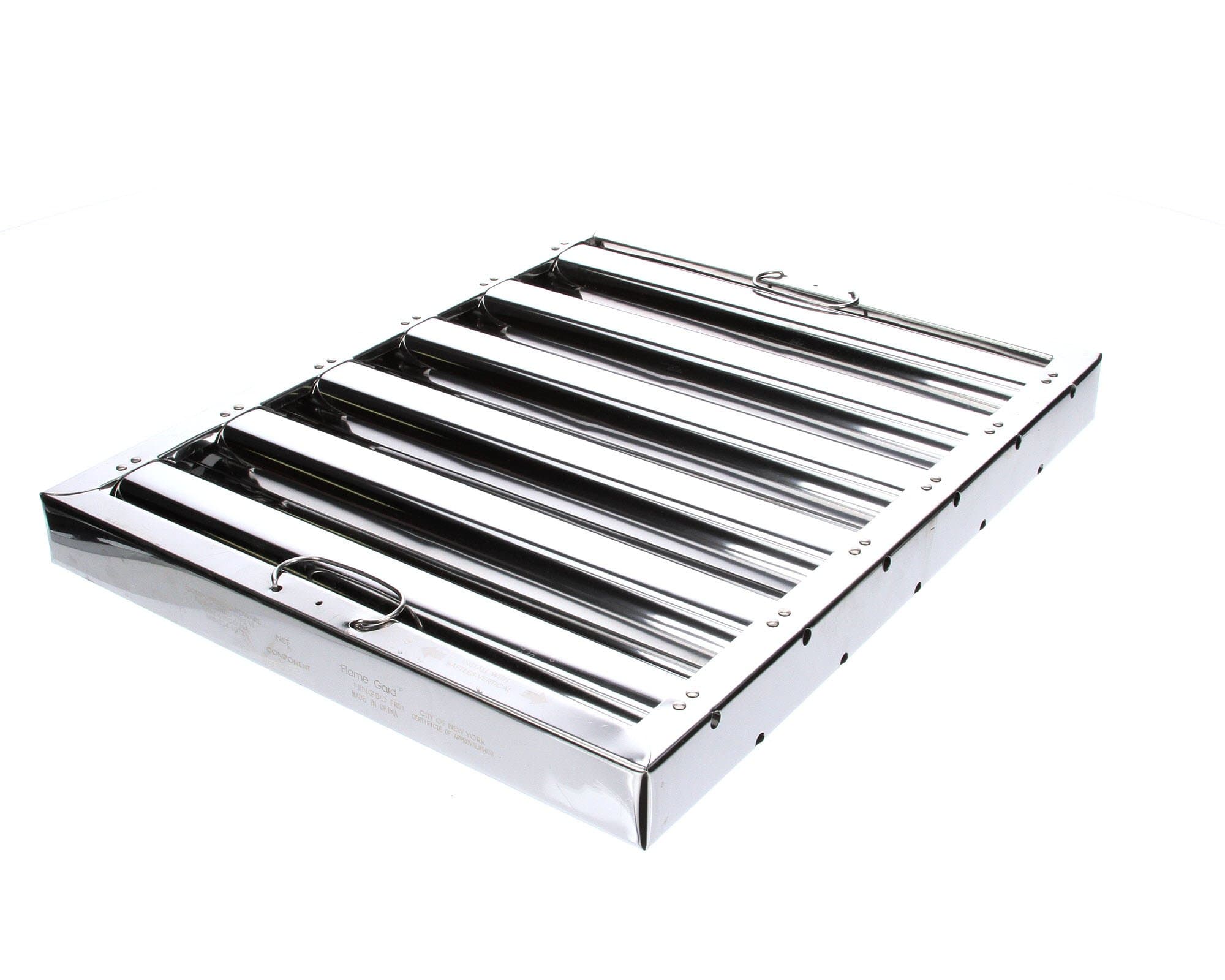 Type VI 16" H x 20" W x 1-3/4" D Stainless Steel Baffle Grease Filter