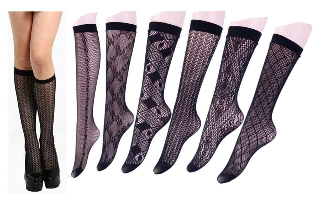 Toptim Womens Knee High Patterned Trouser Socks Dress Socks
