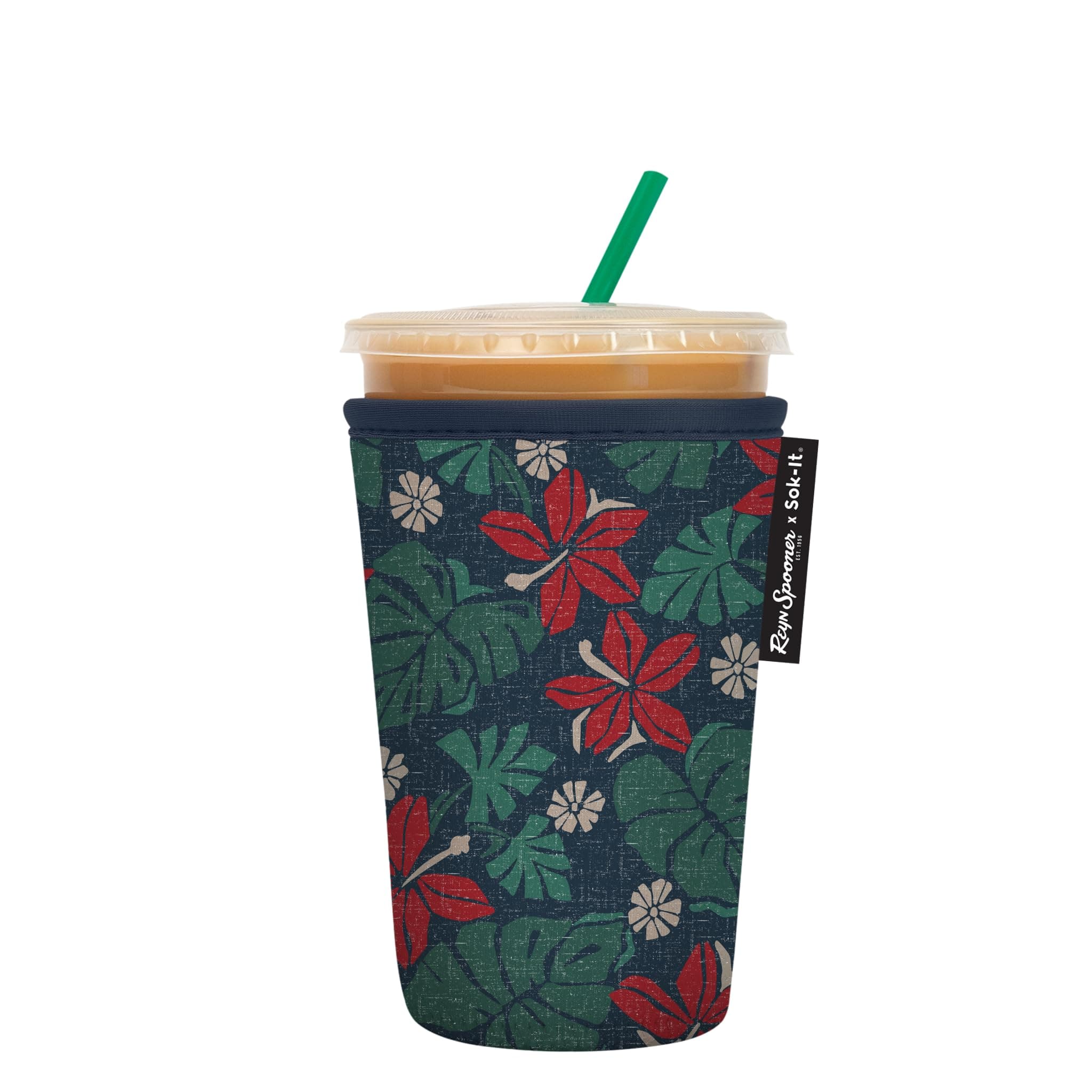 Sok ItJava Sok Iced Coffee & Cold Soda Insulated Neoprene Cup Sleeve (Pahala Xmas, Medium: 24-28oz)