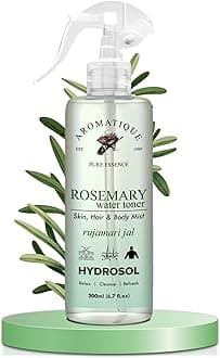 Aromatique Rosemary Water Refreshing Hair Mist Suitable for All Hair Types Hydrates & Revitalizes Alcohol-Free Formula (200 ML) Rosemary Water
