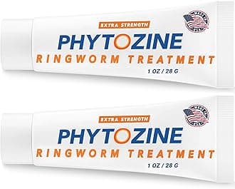 Anti Fungal Cream For Skin With 1% Tolnaftate - Ringworm Treatment For Humans - Effective Athletes Foot Treatment Cream - Nourished by 15+ Natural Oils & Botanicals - Made in USA-1 oz (2 Pc)