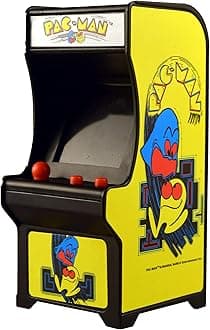 Tiny Arcade Pac-Man 3.5" Mini Retro Game - Functional Arcade Cabinet w/ Real Gameplay & Sounds - Classic Game Fits in the Palm of Your Hand (Ages 8+)